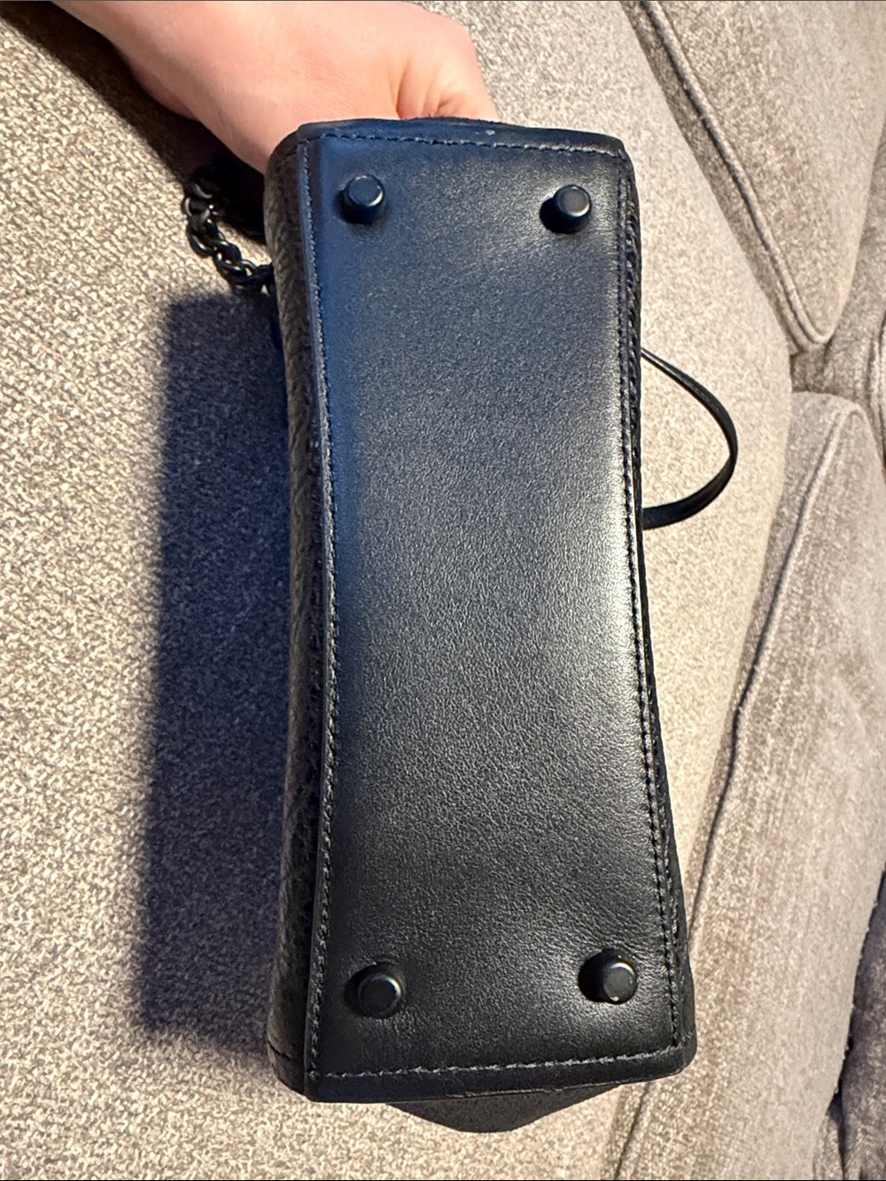 Coach Classic Black Leather Crossbody Bag - Picture 9 of 9